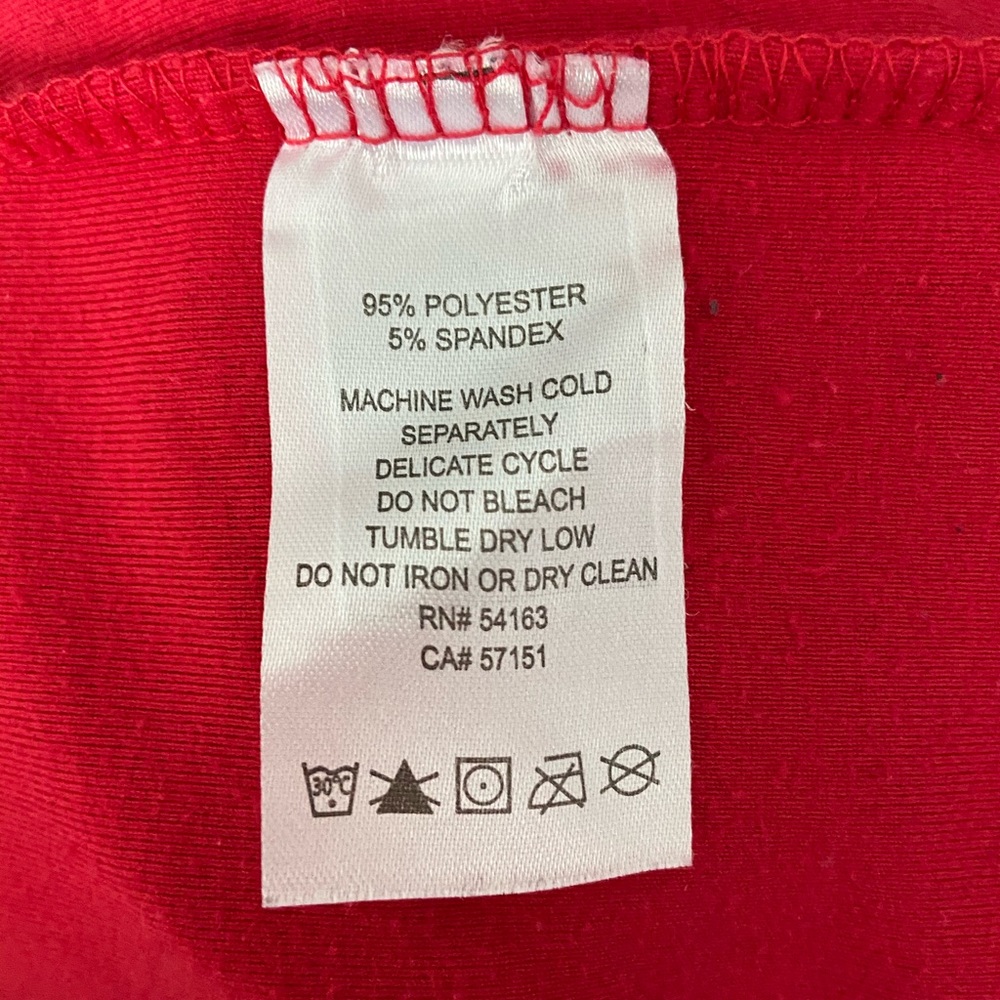 Calvin Klein Performance Red Full-Zip Sweater Jacket - Picture 5 of 5